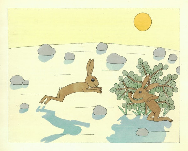 Illustration of hare fable
