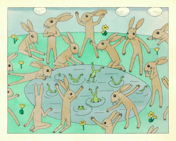 Illustration of hare fable