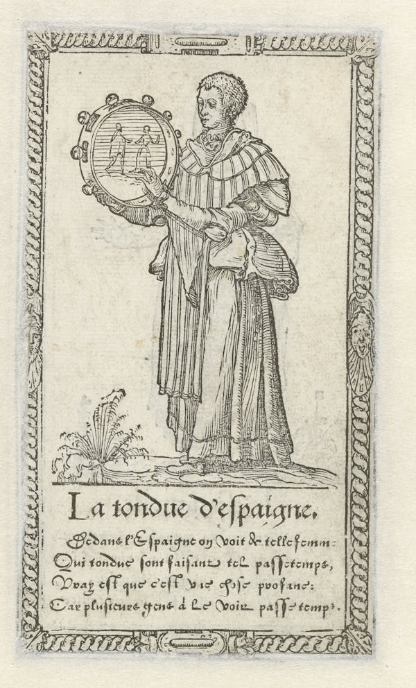 Woodcut of foreign costume