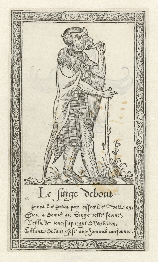 Woodcut of foreign costume