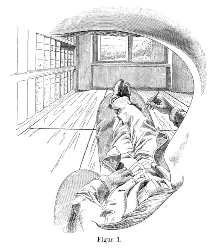 Self-Portrait by Ernst Mach (1886) – The Public Domain Review