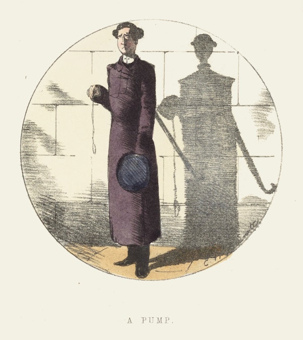 Illustration showing persons shadow morphed into another object