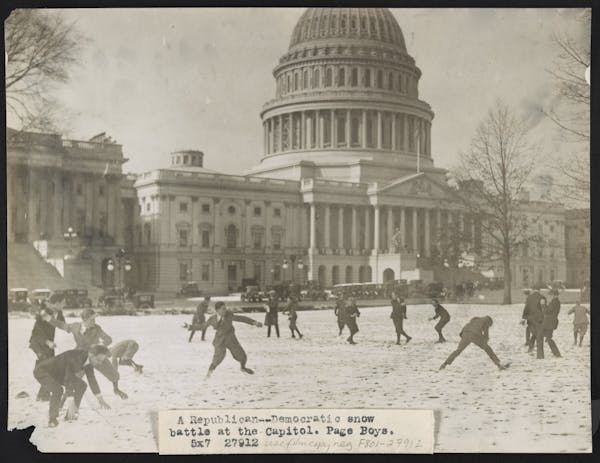 Representation of snowball fight in visual art