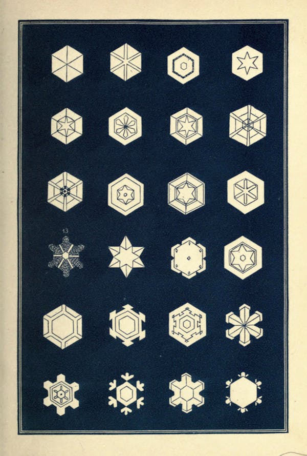 Illustration of snowflakes