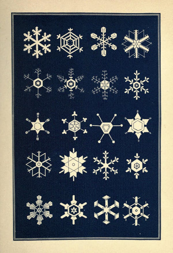 Illustration of snowflakes