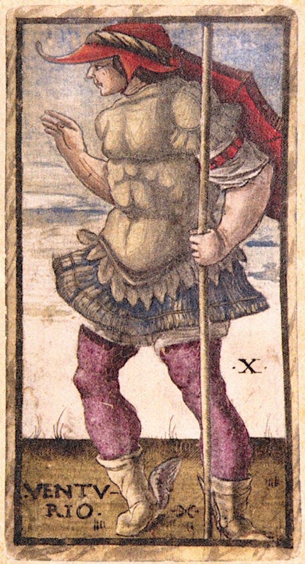 Card from Sola Busca tarot deck