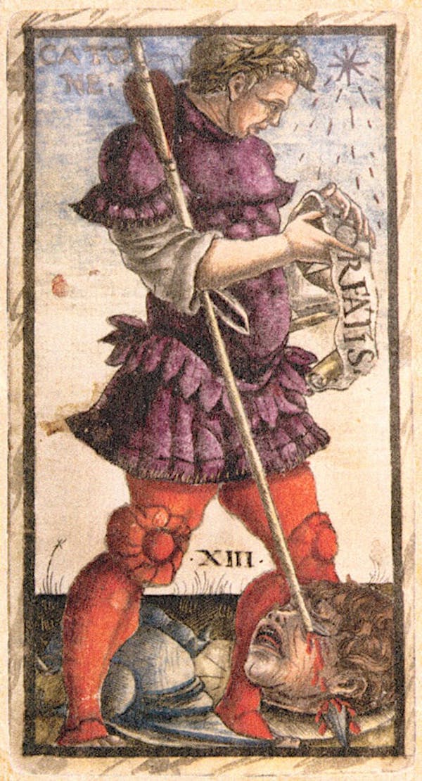 Card from Sola Busca tarot deck