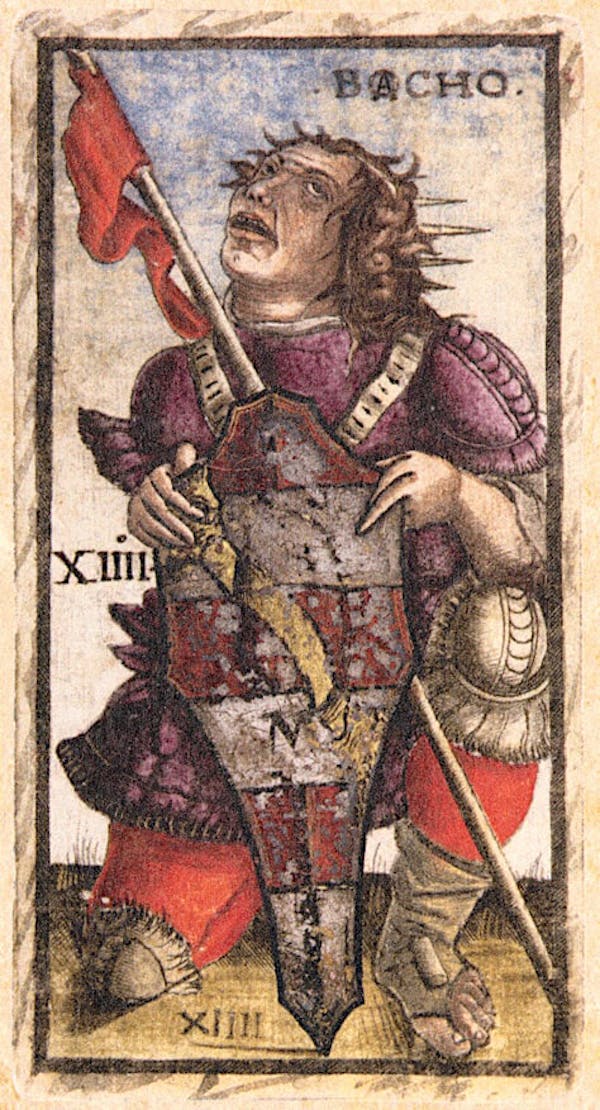 Card from Sola Busca tarot deck