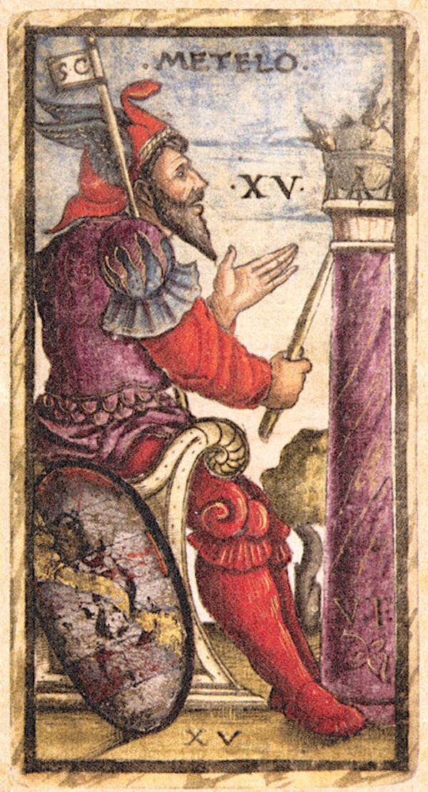 Card from Sola Busca tarot deck