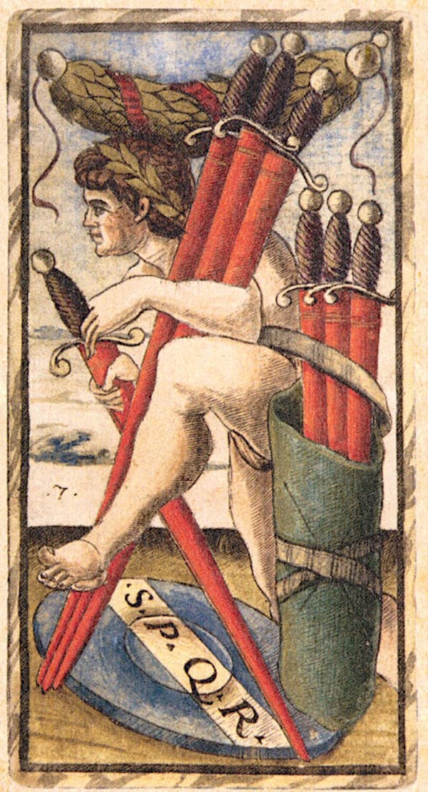 Card from Sola Busca tarot deck