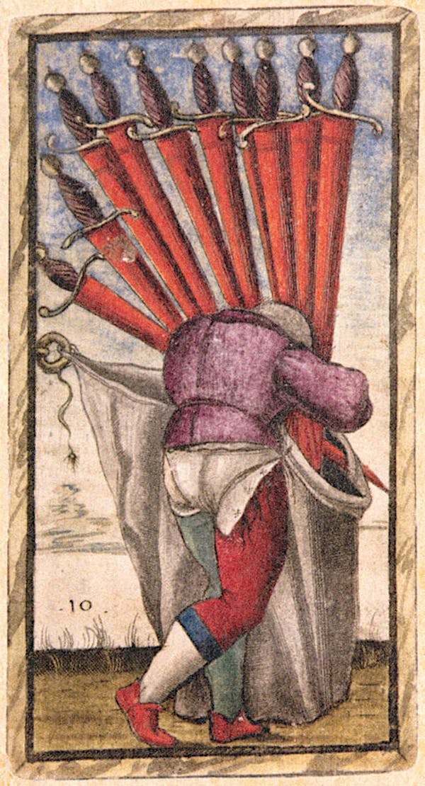 Card from Sola Busca tarot deck