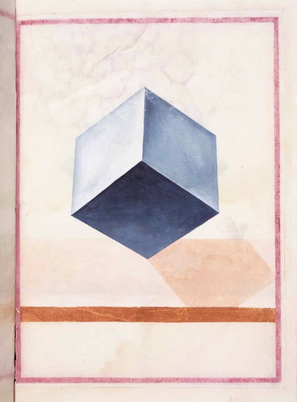 watercolor geometrical illustration