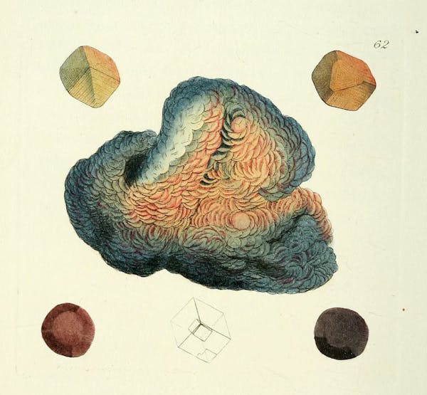 Illustration of minerals by Sowerby