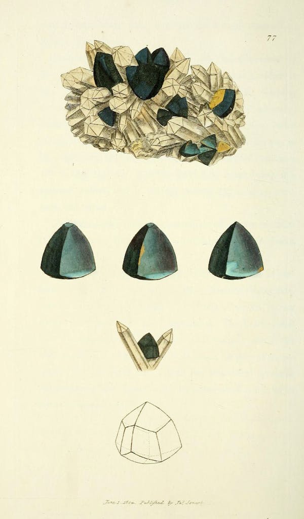 Illustration of minerals by Sowerby