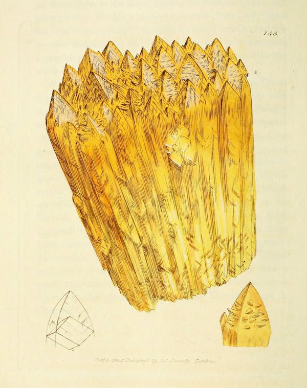 Illustration of minerals by Sowerby