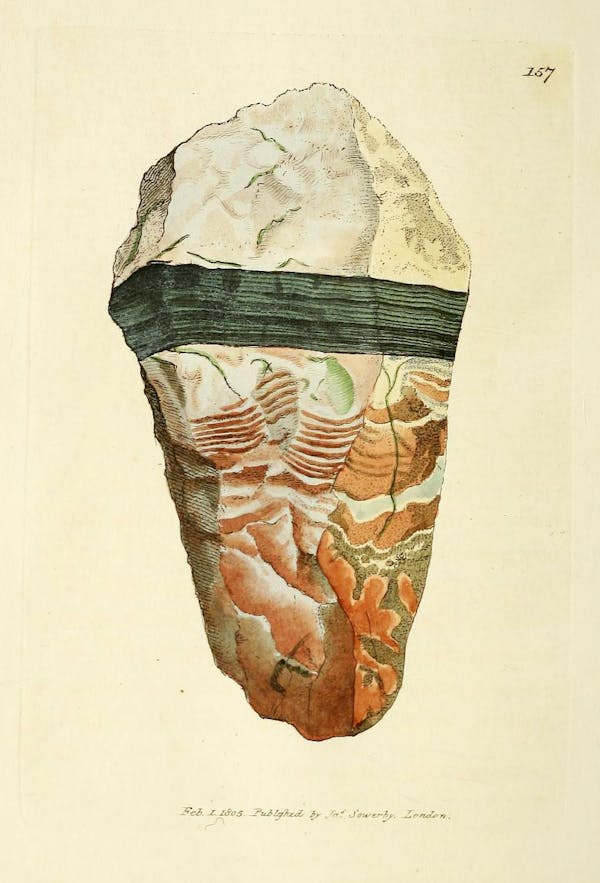 Illustration of minerals by Sowerby