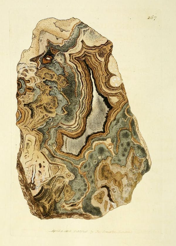 Illustration of minerals by Sowerby