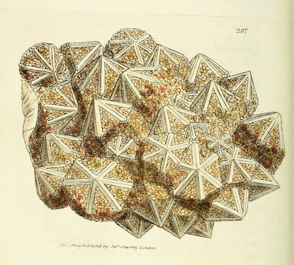 Illustration of minerals by Sowerby