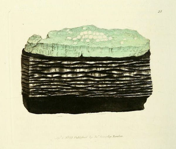 Illustration of minerals by Sowerby