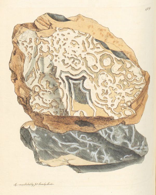 Illustration of minerals by Sowerby