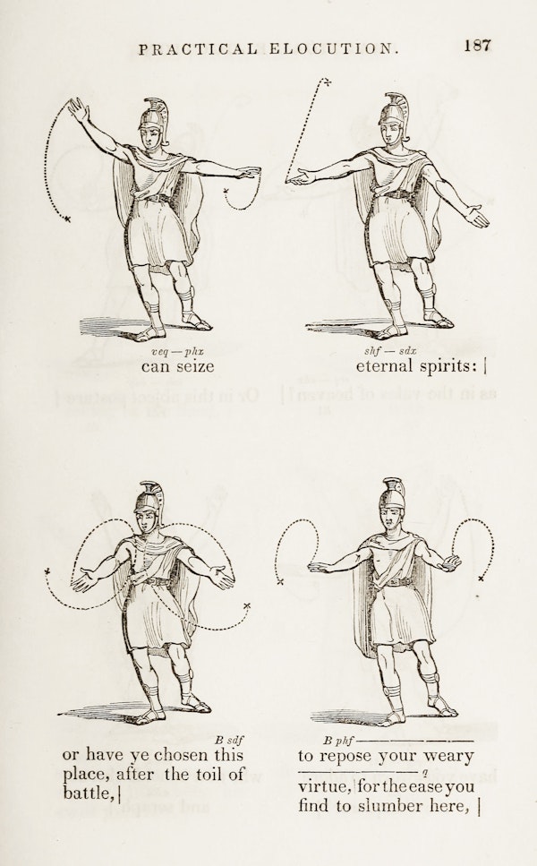 Elocutionary diagram of Satin’s speech from Paradise Lost