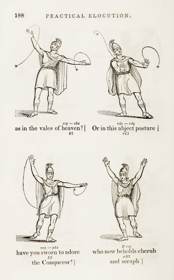 Elocutionary diagram of Satin’s speech from Paradise Lost