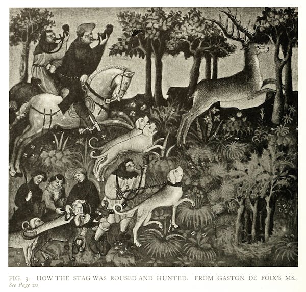 illustration of hunting from Baillie-Grohman's iconography