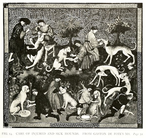 illustration of hunting from Baillie-Grohman's iconography