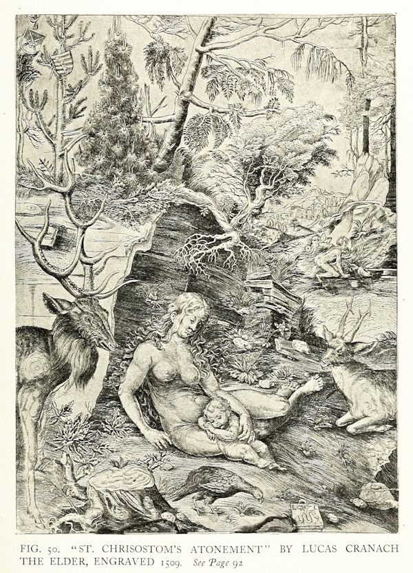 illustration of hunting from Baillie-Grohman's iconography