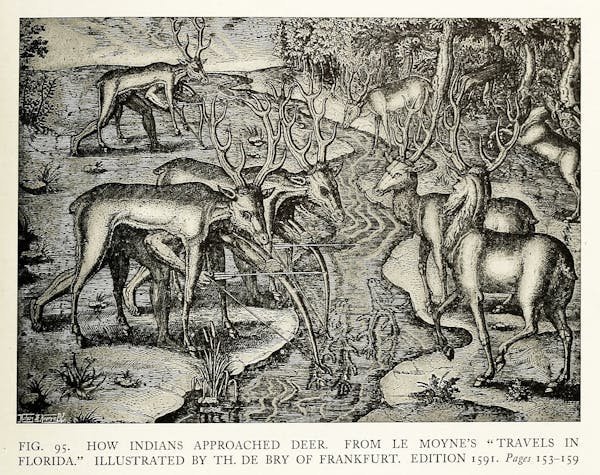 illustration of hunting from Baillie-Grohman's iconography