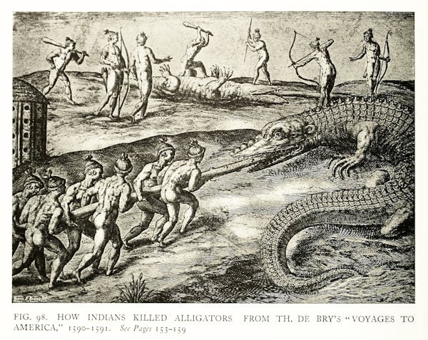 illustration of hunting from Baillie-Grohman's iconography