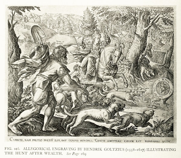 illustration of hunting from Baillie-Grohman's iconography