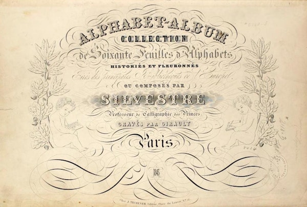 Página del álbum Alphabet de Joseph-Balthazar Sylvestre