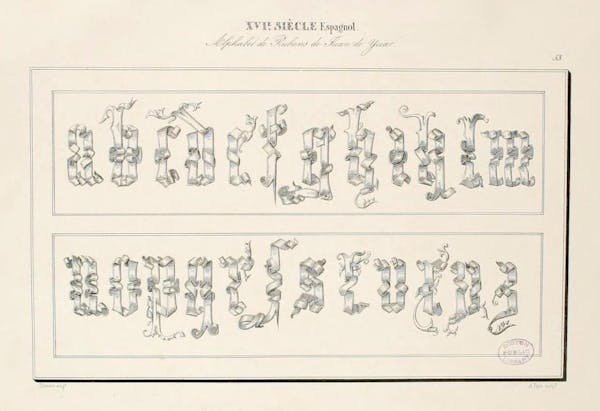 Page from Joseph-Balthazar Sylvestre’s Alphabet Album