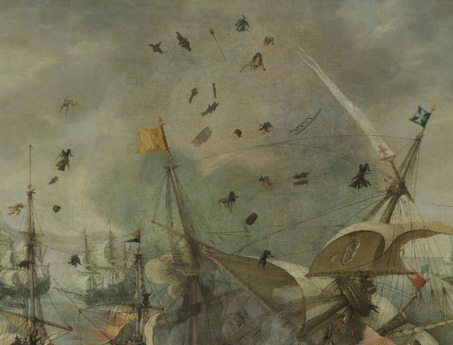 The Explosion of the Spanish Flagship during the Battle of Gibraltar (ca. 1621)