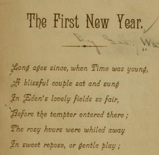 The First New Year (1885)