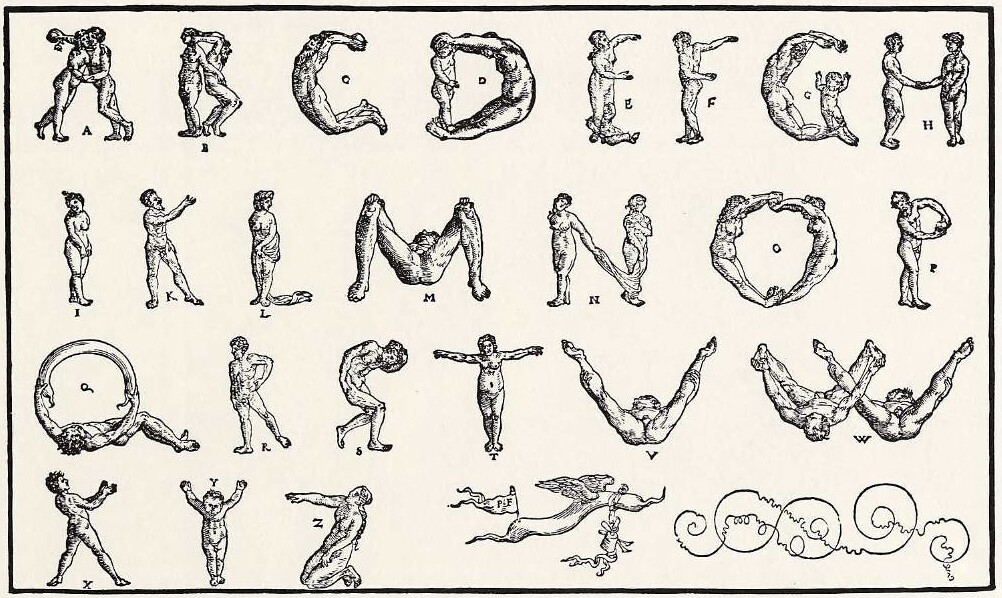 The Human Alphabet — The Public Domain Review