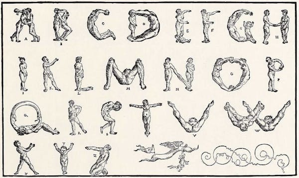 Peter Flötner's Human Alphabet