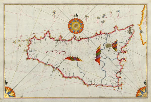 Sea navigation map