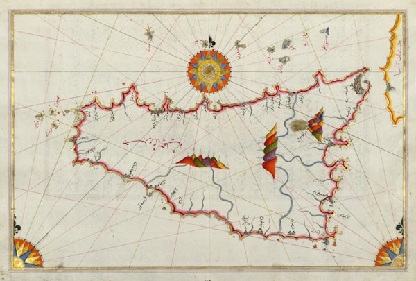 Sea navigation map