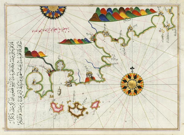 Sea navigation map