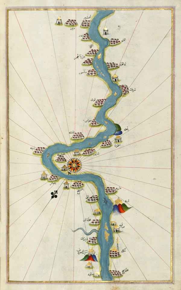 Sea navigation map