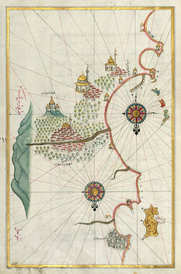 Sea navigation map