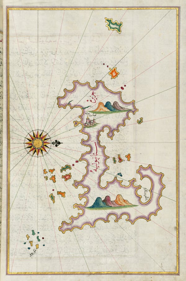 Sea navigation map