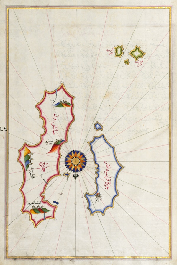 Sea navigation map