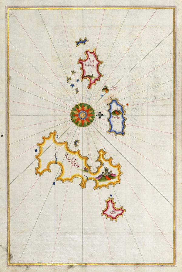 Sea navigation map