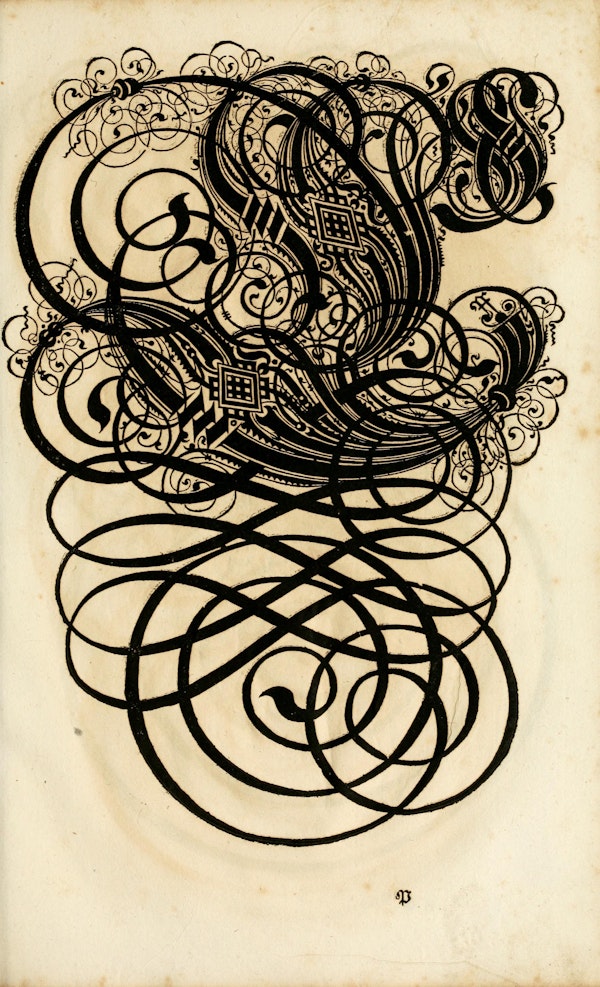 Plate of calligraphic writing