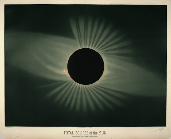 Trouvelot total eclipse of the sun