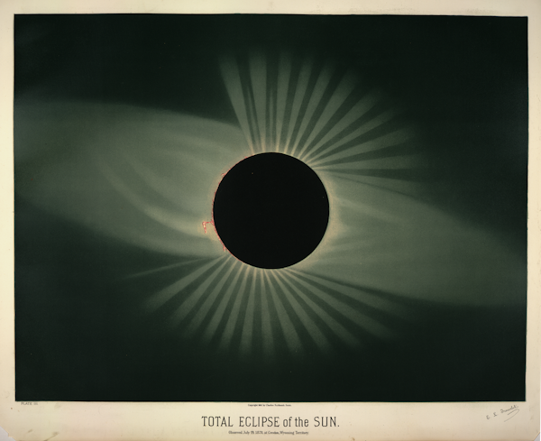 Trouvelot total eclipse of the sun