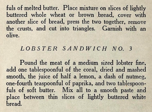 The Up-To-Date Sandwich Book: 400 Ways to Make a Sandwich (1909)